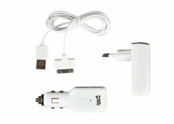 Under Control Iphone 4 AC Adapter + Auto Oplader + USB Kabel