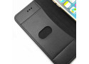 Tuff-Luv Echt lederen portemonnee hoes en screen protector voor iPhone 6/ 6s Zwart