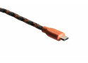 Boompods Retro type C USB kabel met micro USB aanlsuiting (1 meter) - Oranje