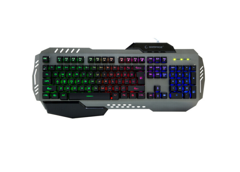 Rampage Gaming Toetsenbord KB-R79 - Rainbow Verlichting - Metalen behuizing - US Layout