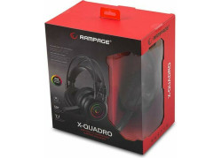 Rampage Quadro 7.1 RGB gaming headset RM-K2 - Surround Sound - PC