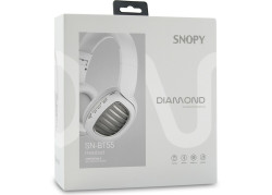 Snopy SN-BT55 DIAMOND TF Kart - Bluetooth headset met micro SD- slot Wit