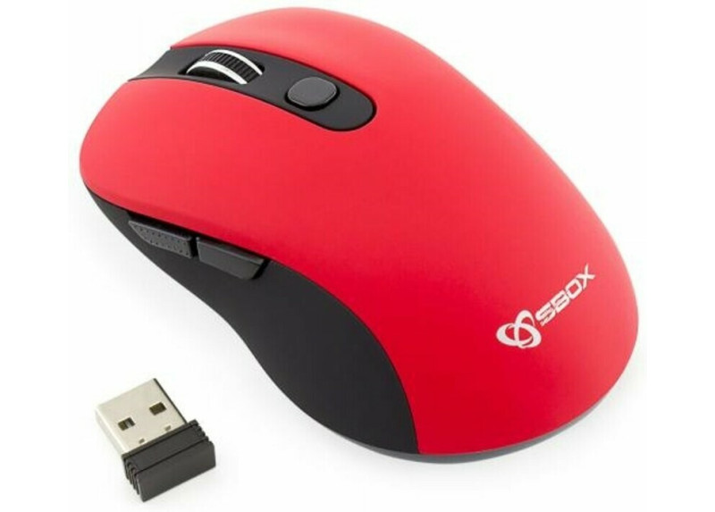 Sbox draadloze muis WM-911-rood