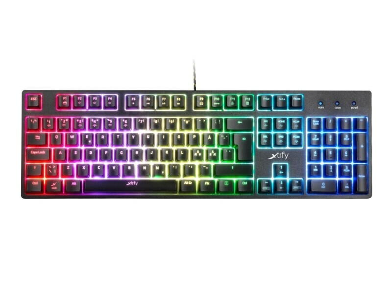 Xtrfy K3 - Mem-chanical Gaming toetsenbord met RGB US Layout - Zwart