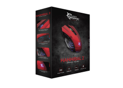 White Shark gaming muis GM-3006 Hannibal 2 rood -3200 dpi