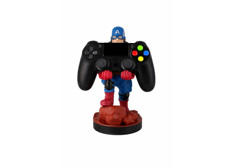 Cable Guy - Captain America telefoonhouder - game controller stand met usb oplaadkabel 8 inch