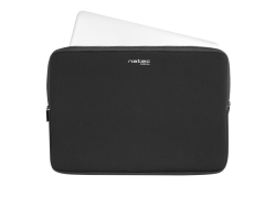 Natec Coral laptop sleeve voor 13.3 inch laptops - Zwart