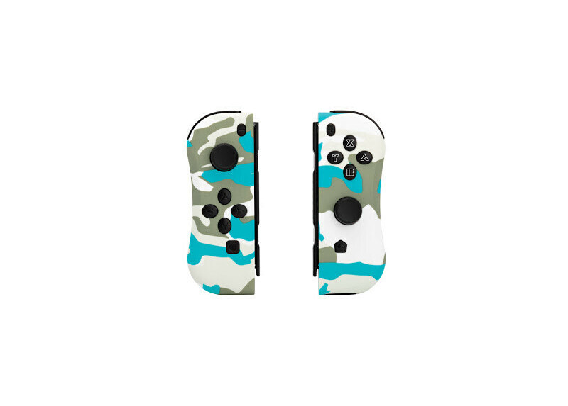 Under Control - Nintendo Switch ii-con Controllers - Snow White Camo met polsbandjes