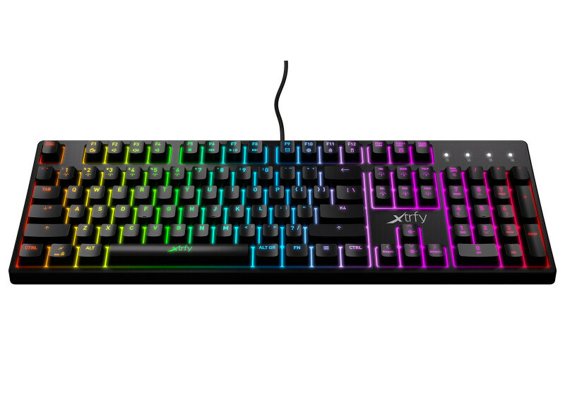 Xtrfy K4 RGB Mechanisch Gaming Toetsenbord AZERTY Belgisch (punt) Layout