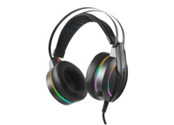 Rampage RM-K6 STARK 7.1 surround sound RGB Gaming Headset met USB aansluiting - Zwart