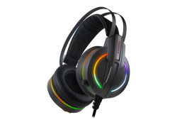 Rampage RM-K6 STARK 7.1 surround sound RGB Gaming Headset met USB aansluiting - Zwart