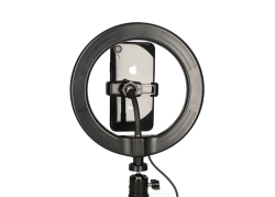 KSIX Live studio LED ring met tripod 14W zwart