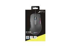 Xtrfy M1 RGB Gaming muis zwart