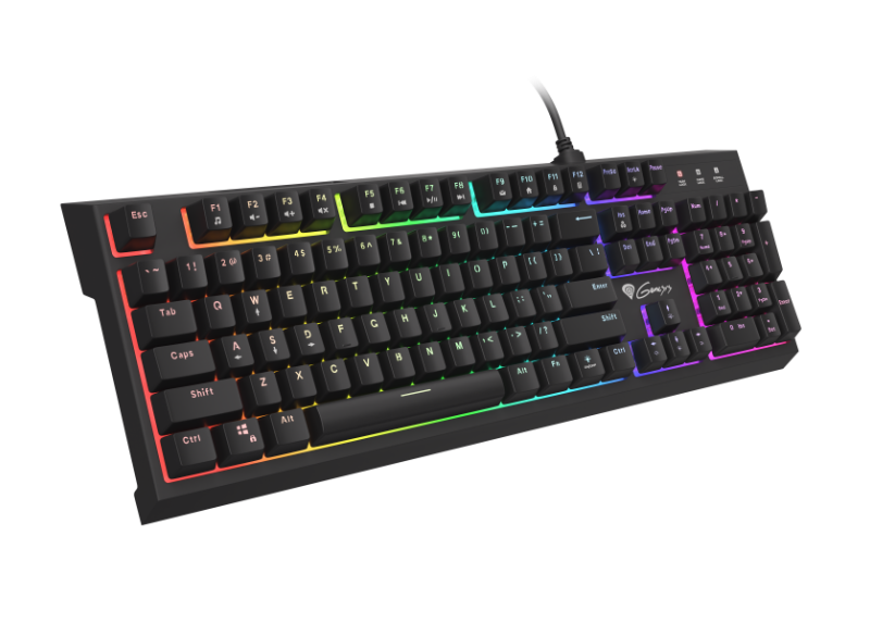 Genesis Thor 210 RGB Gaming Keyboard met Hybride mechanische toetsen Zwart