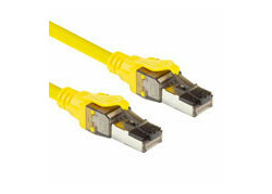 ACT Gele 1 meter SFTP CAT8 patchkabel snagless met RJ45 connectoren