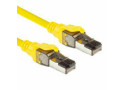 ACT Gele 3 meter SFTP CAT8 patchkabel snagless met RJ45 connectoren