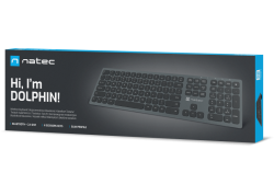 Natec Dolphin Draadloos Toetsenbord Slim - Bluetooth - Grijs