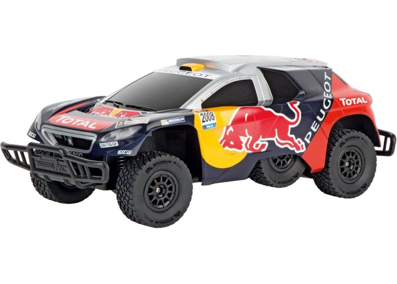 Carrera Peugeot 08 Dakar 16 Red Bull Bestuurbare RC auto