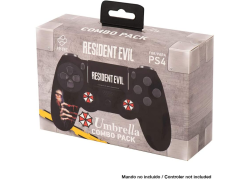 Resident Evil Umbrella PS4 controller skin en thumbgrip combo set