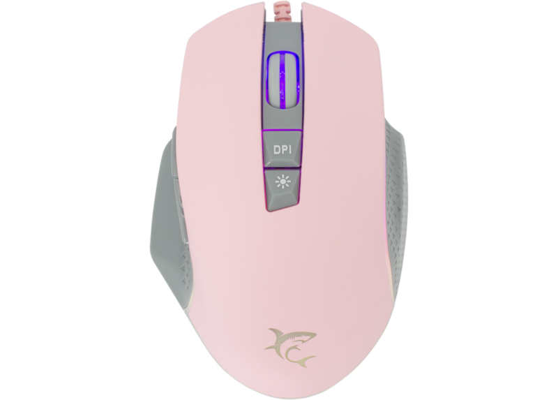 White Shark gaming muis Gareth 6400 dpi - roze