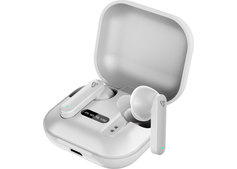 Sbox bluetooth in-ear oortjes wit