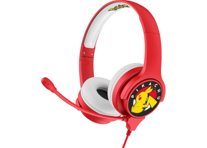 Pokemon Pikachu Kinder Headset met Microfoon - Rood