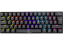 White Shark SHINOBI GK-2022 TKL Gaming toetsenbord met LED verlichting en Outemu Rode mechanische switches US Layout - Zwart