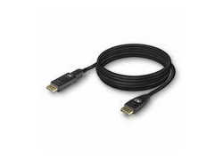 ACT 25 meter DisplayPort 1.4 Active Optical Cable 8K met afneembare connector DisplayPort male - DisplayPort male