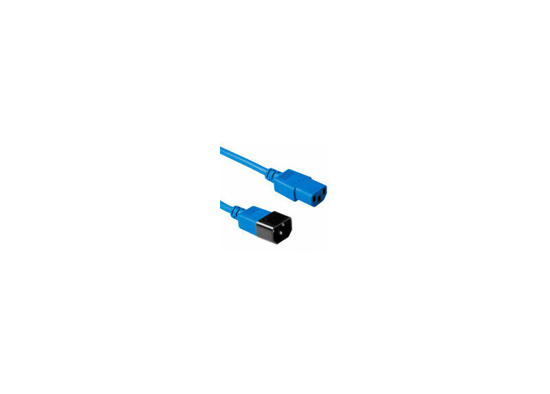 ACT Netsnoer C13 - C14 blauw 5 m