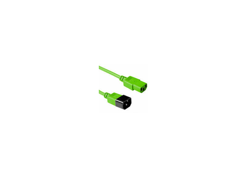 ACT Netsnoer C13 - C14 groen 5 m