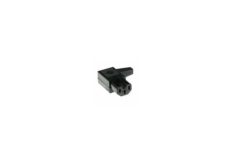 MPE-Garry C15 Power connector female haaks rechts voor 120 °C