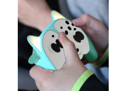 Freaks and Geeks Switch Compatible Draadloze Controller Panda voor kids - Groen