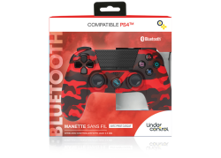 Under control PS4 compatible Bluetooth Controller Fire Red