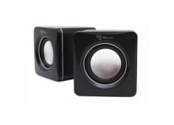 Sbox SP-02 USB speakers zwart/zilver