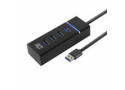 ACT AC6300 interface hub USB 3.2 Gen 1 (3.1 Gen 1) Type-A 5000 Mbit/s Zwart