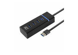 ACT AC6300 interface hub USB 3.2 Gen 1 (3.1 Gen 1) Type-A 5000 Mbit/s Zwart