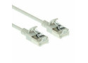 ACT Grijze 10 meter LSZH U/FTP CAT6A datacenter slimline patchkabel snagless met RJ45 connectoren