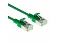 ACT Groene 7 meter LSZH U/FTP CAT6A datacenter slimline patchkabel snagless met RJ45 connectoren