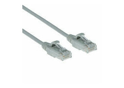 ACT Grijze 7 meter LSZH U/UTP CAT6 datacenter slimline patchkabel snagless met RJ45 connectoren