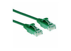 ACT Groene 7 meter LSZH U/UTP CAT6 datacenter slimline patchkabel snagless met RJ45 connectoren