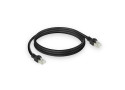 ACT Zwart 0,5 meter S/FTP CAT7 PUR flex patchkabel snagless met RJ45 connectoren (CAT6A compliant)