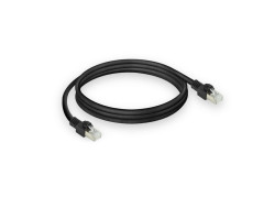 ACT Zwart 0,5 meter S/FTP CAT7 PUR flex patchkabel snagless met RJ45 connectoren (CAT6A compliant)