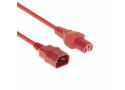 ACT Netsnoer C14 - C15 rood 2 m