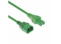 ACT Netsnoer C14 - C15 groen 2 m