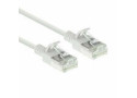 ACT Witte 0,5 meter LSZH U/FTP CAT6A datacenter slimline patchkabel snagless met RJ45 connectoren