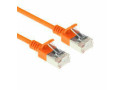 ACT Oranje 0,5 meter LSZH U/FTP CAT6A datacenter slimline patchkabel snagless met RJ45 connectoren