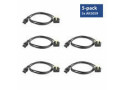 ACT Netsnoer UK male - C13 IEC Lock zwart 2 m, PC980, 5-Pack