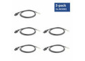 ACT Netsnoer C13 IEC Lock - open einde zwart 3 m, PC979, 5-Pack