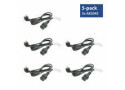 ACT Netsnoer CEE 7/7 male (haaks) - C19 IEC Lock zwart 2 m, EL262S, 5-Pack