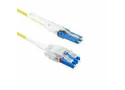 ACT 0,5 meter Singlemode 9/125 OS2 Polarity Twist uniboot duplex glasvezel patchkabel met CS - LC connectoren